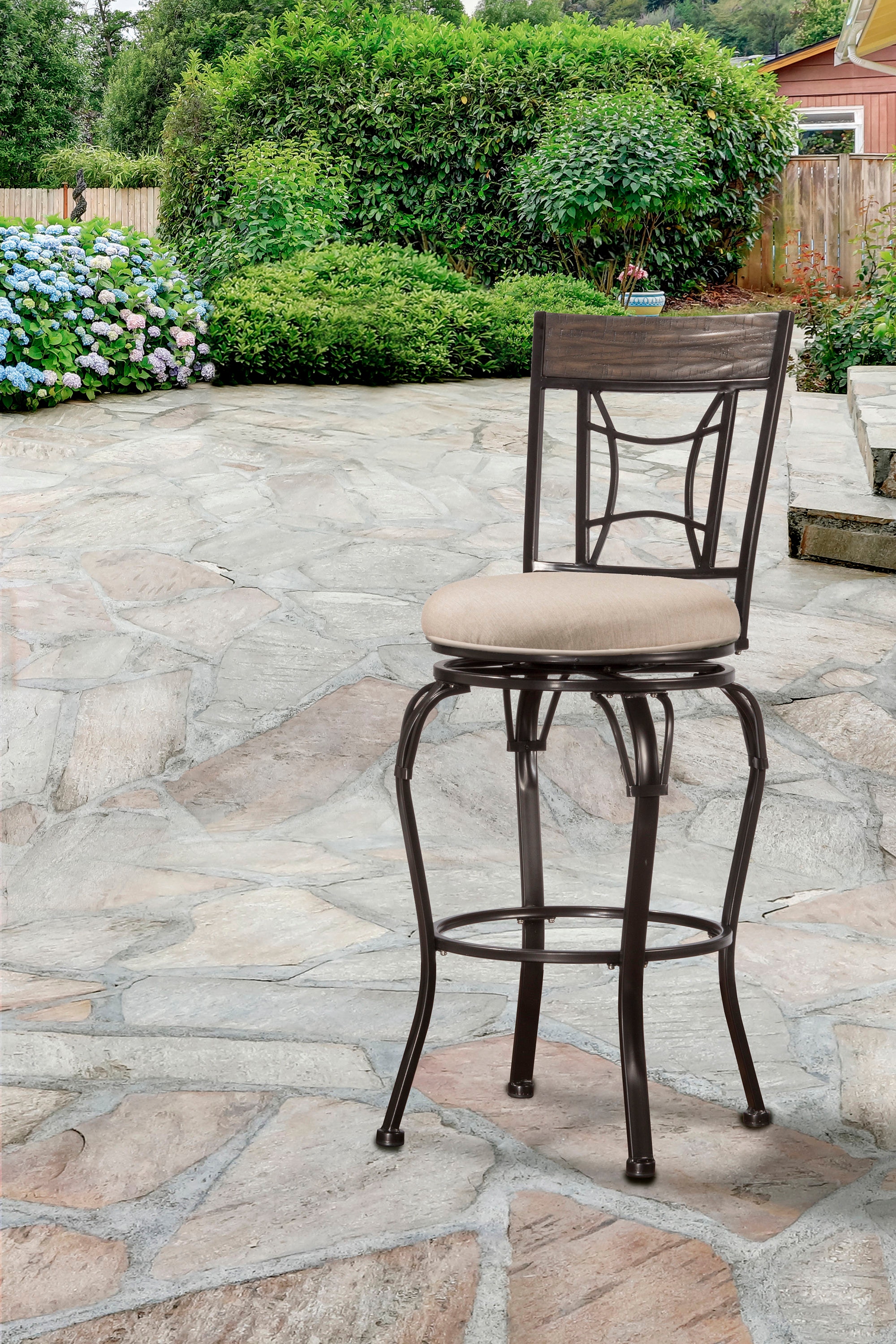 Retailer Hillsdale Indoor / Outdoor Kent Swivel Stool